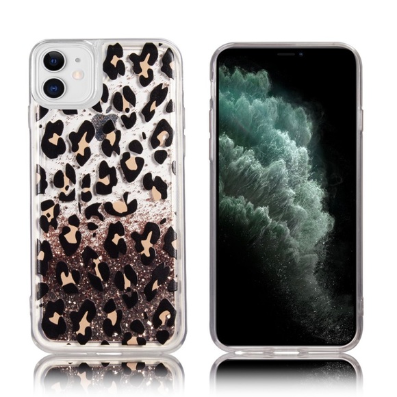Leopard Glitter Case for iPhone 12 - Picture 3 of 5